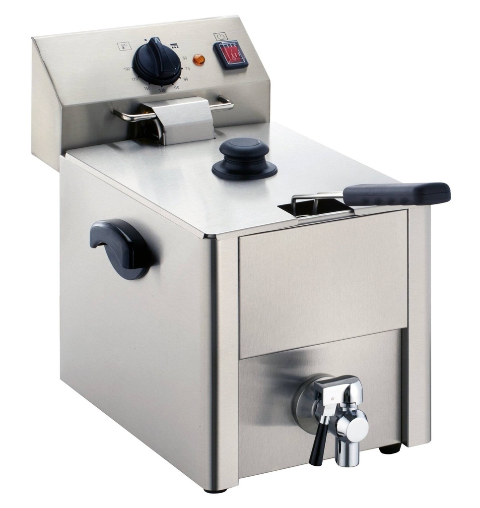 [EF-ECO10A] Elektro-Fritteuse ECO 10 Liter mit Ablasshahn