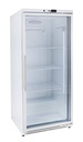 Lagerkühlschrank ECO 380 Liter Kühlvolumen, mit 1 Glastür, abschließbar, LED, weiß