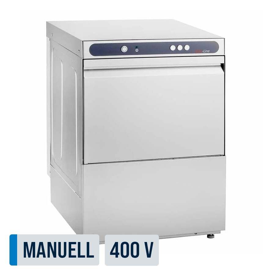 [ECOLINE-GSM54SLE] Geschirrspülmaschine ECO 50x50 cm Korbmaß, mit Reiniger- & Klarspüldosierer, mit Ablaufpumpe & Enthärter, Made in Europe, 400 Volt