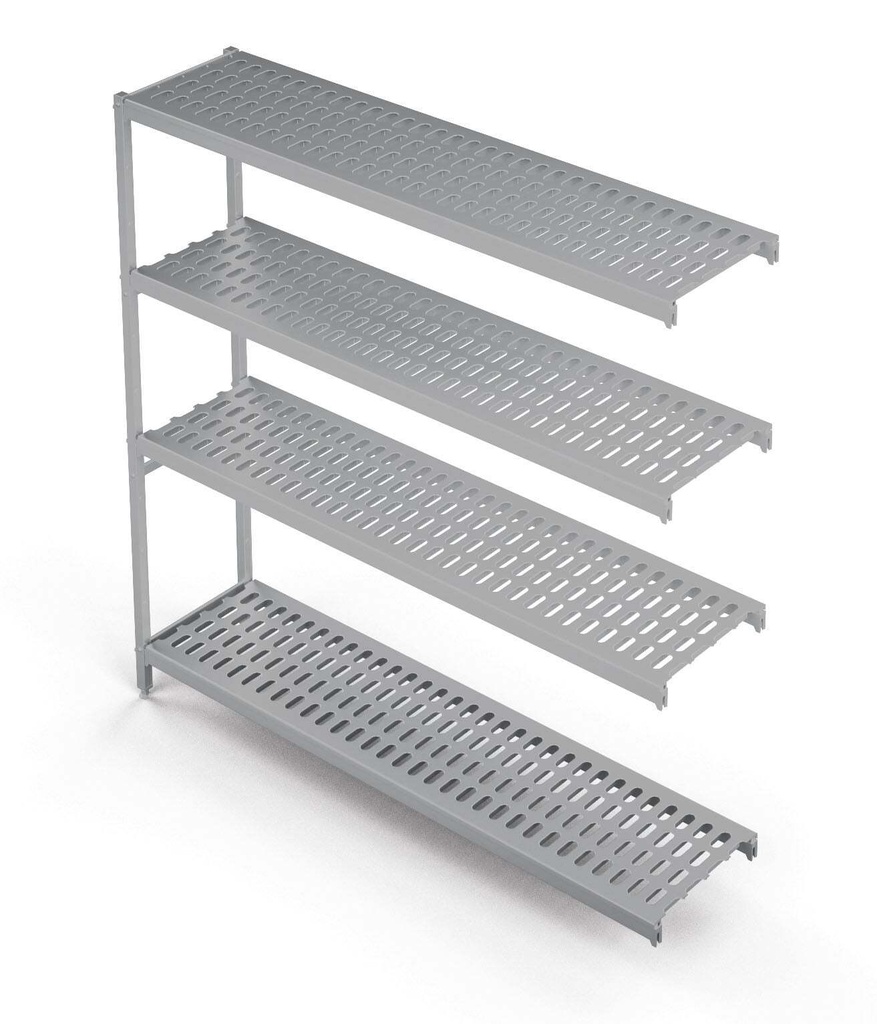 [A800-4M4] Einhängeregal Profi 850 x 400 x 1670 mm, 4 Böden