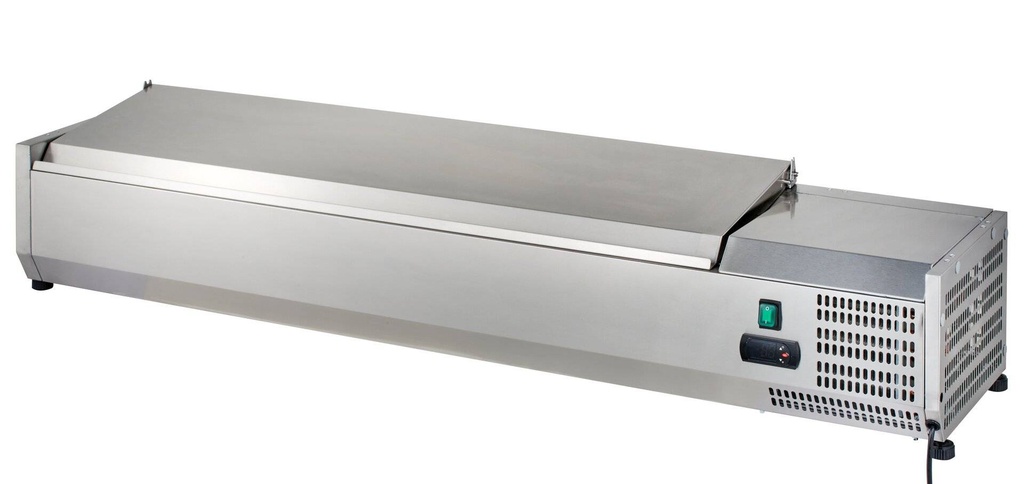 [VRXH1600/330SS] Edelstahl-Kühlaufsatz ECO 8 x GN 1/4